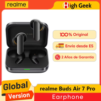 version global realme buds air 7 pro auriculares inalambricos 53db cancelacion de ruido en tiempo real 116mm dual-dac driver al live translator