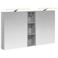 juego de muebles de bano  armario de bano con estante 3 piezas 120 x 145 x 70 cm