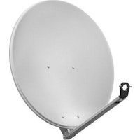 goobay sat spieg 80er alu antena de satelite 107 - 1275 ghz gris