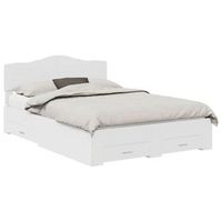 cama matrimonial  cama para adulto  estructura de cama con cajon 140 x 200 cm madera de ingenieria