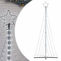 arbol de navidad led 447 leds blanco frio 250 cm vidaxl