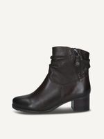 caprice bootie brown made of leather with block heel size 375
