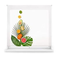 estor enrollable translucido con estampado - estor tamano 170x180 - estor modelo tropicalfruit  blindecor