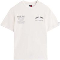 tommy jeans camiseta graphic boroughs t-shirt ecru para hombre