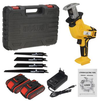 VIOLEWORKS 88VF Sierra Recíproca Eléctrica Inalámbrica de 10mm con 4 Cuchillas de Corte de Madera Eléctrica Recipetora