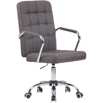 Silla De Oficina Terni Tela Gris Oscuro 60x56x93 Cm Clp