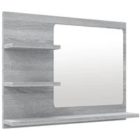 espejo de banorespejuelo madera contrachapada gris sonoma 60x105x45 cm