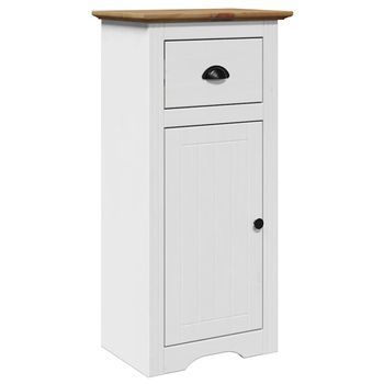 Mueble De Baño Bodo Blanco Y Marrón 44x30x90 Cm Vidaxl