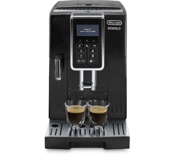 DELONGHI Dinamica ECAM 350.55.B Bean to Cup Coffee Machine - Black, Black