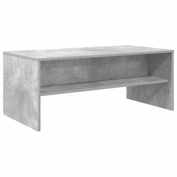 Mesa De Café Gris Concreto 100 X 50 X 40 Cm Vidaxl