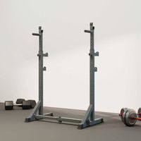 soporte para pesas sportnow acero eva 60-87x65x121-158 cm negro