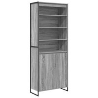 gabinetes altos gris sonoma 79 x 36 x 200 cm vidaxl