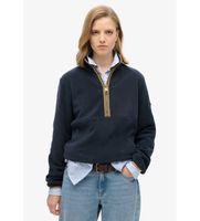 superdry para mujer w2012337a polar estate half zip fleece marino l casual poliester reciclado sostenible