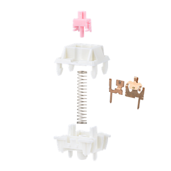 Juego de interruptores silenciosos EPOMAKER Roseveil, 35 piezas, 41gf, prelubricados y duraderos, interruptor de 5 pines, Compatible con teclas estilo MX