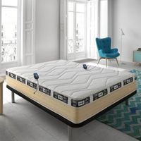 colchon viscoelastico con masaje ecode gel unic carbon 80x200 cm doble cara antiacaros nucleo pur 25 kg termoregulable 24 cm eco-unc-80200