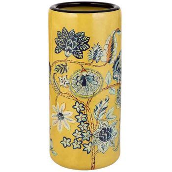 Paraguero De Ceramica Amarillo D22x45
