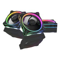 ventilador asus prime mr120 black argb 3in1 120mm pwm pack 3 unidades iluminacion multi led
