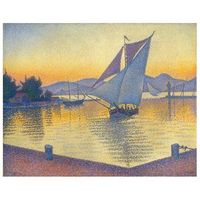 legendarte - cuadro lienzo impresion digital - el puerto al atardecer - paul signac - decoracion pared cm 50x60