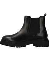 de geox geox d iridea b botines negros de cuero con suela transpirable c9999