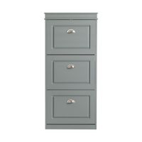 zapatero con 3 puertas abatibles mdf gris