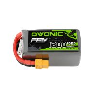 ovonic 222v 1300mah 100c 6s lipo bateria con conector xt60 para dron fpv de 5-6 pulgadas freestyle