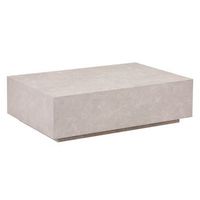 mesa de centro de marmol amiri xxl - 120 x 80 cm beige