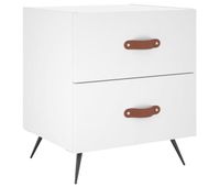 vidaxl mesita de noche madera de ingenieria blanco 40x35x475 cm