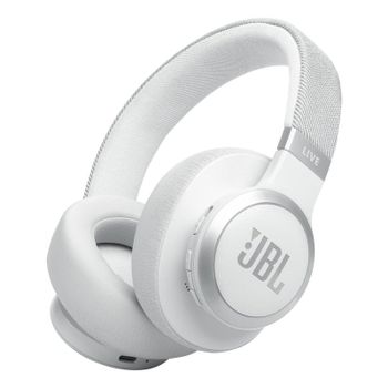 Auriculares JBL Live 770NC Inalámbricos Bluetooth con Cancelación de Ruido y 65h Autonomía Blanco