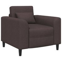 sillon marron oscuro tela vidaxl