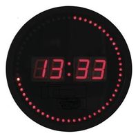 archivo 2000 reloj de pared digital negro