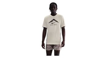 Camiseta de manga corta con logo nike dri fit trail  hombre beige