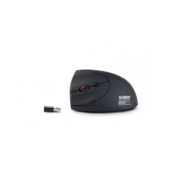 Ratón Urban Factory Ergo Next Inalámbrico Vertical 1600 DPI Negro USB-C Recargable 6 Botones