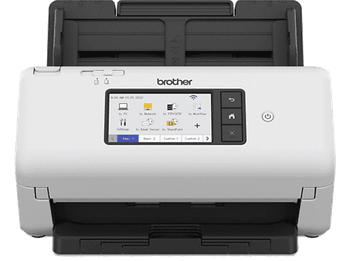 Escáner - Brother ADS4700W, 600 x ppp, 40 ppm, Wi-Fi, Hasta 80 páginas, Táctil, Negro y blanco