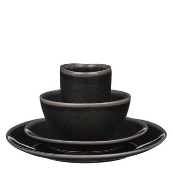 Juego de vajilla tabo negro  h32xb27xl31cm