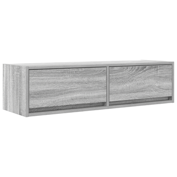 Mueble De Tv | Muebles De Salón Madera De Ingeniería Gris Sonoma 100x31x25,5 Cm Cfw83617