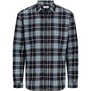 Jack & Jones Camisa manga larga 12258429 JJJOSHUA FALL FLANNEL SHIRT LS GOBLIN BLUE para hombre