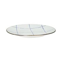 plato llano porcelana azul