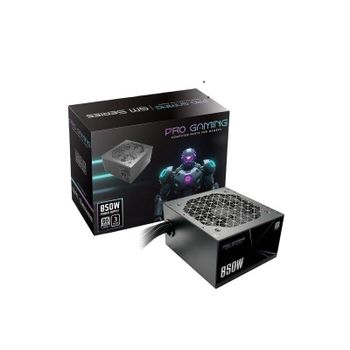 Fuente de Alimentación ProGaming 850W 80 Plus Silver cables planos mallados negros