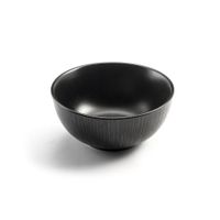 bol de desayuno x6 gres negro