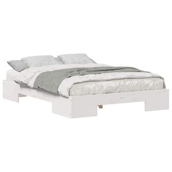 Cama Matrimonial | Cama Para Adulto | Estructura De Cama Blanco 120 X 190 Cm