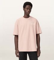 all saints para hombre m071pb camiseta underground rosa l casual algodon manga corta