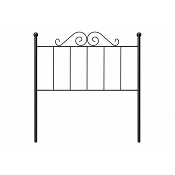 Cabecero Forja Palacio Para Cama De 105 Negro 113x125x4. Matris