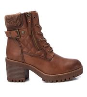refresh para mujer 17231003-camel botines 172310 marron 40 5 a 8cm cordones cremallera casual