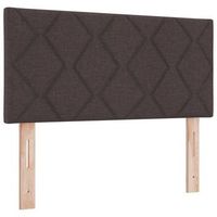 cabeceropanel de cabecero led marron 90 cm tela