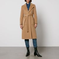 maxco classic runaway wool coat - uk 16