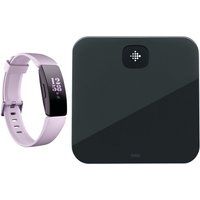 fitbit inspire hr fitness tracker  aria air smart scale bundle - lilac universal