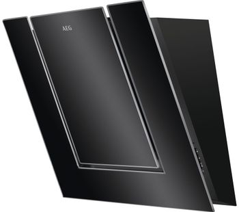 AEG DVB4550B Chimney Cooker Hood - Black, Black