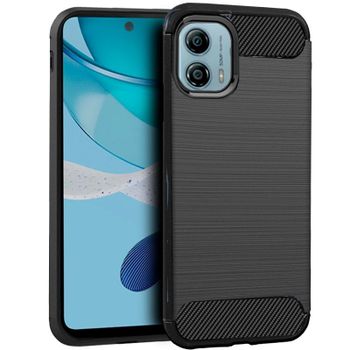 Cool Carcasa Carbón Negro para Motorola Moto G53 5G
