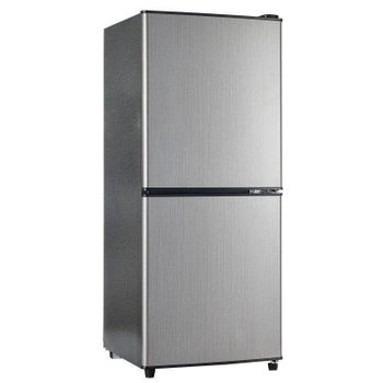 Frigorífico Mini Welltin BCD-106W Defrost 102cm 106L E Plateado y negro