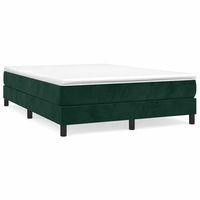 cama matrimonial  cama para adultos  estructura de cama box spring terciopelo verde oscuro 140x200cm